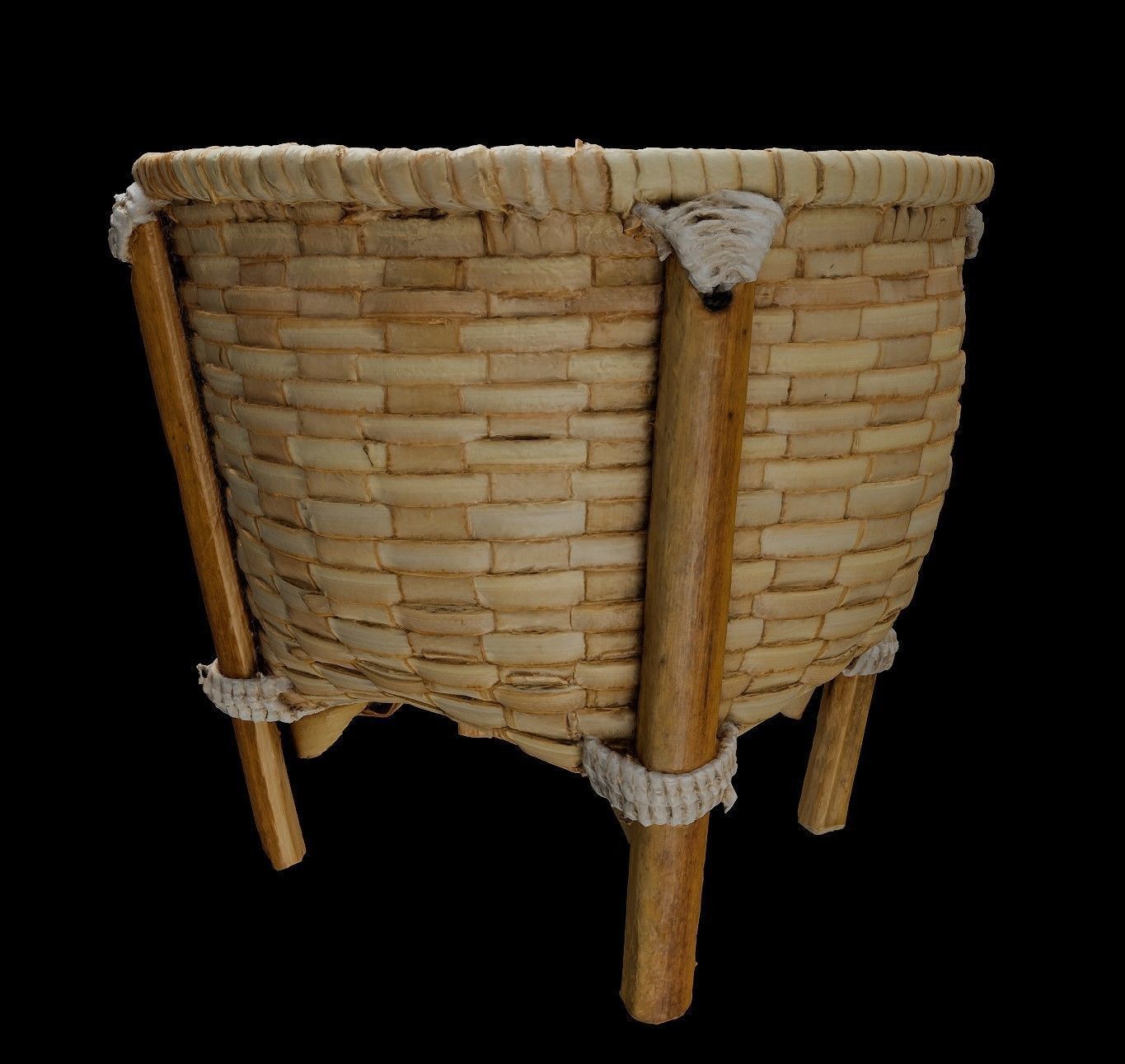 african rattan basket 3D model_1