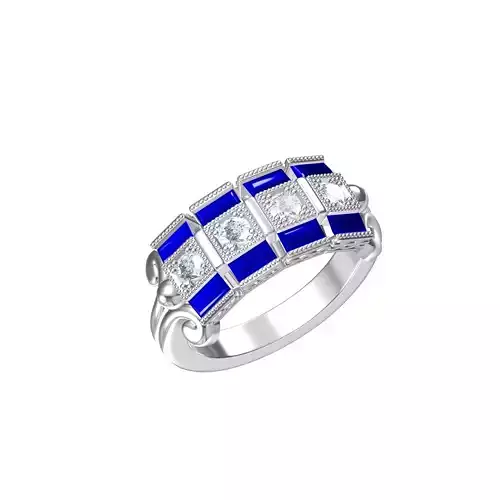 ArtDeco Ring 3D print model