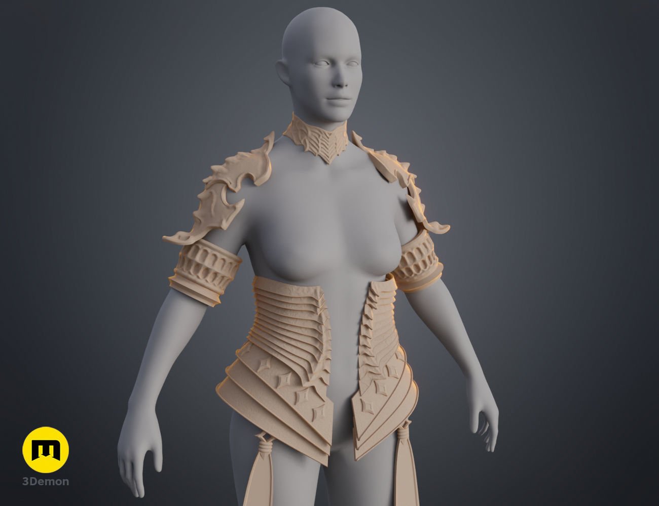 Lilith armor Diablo IV 3D print model_16