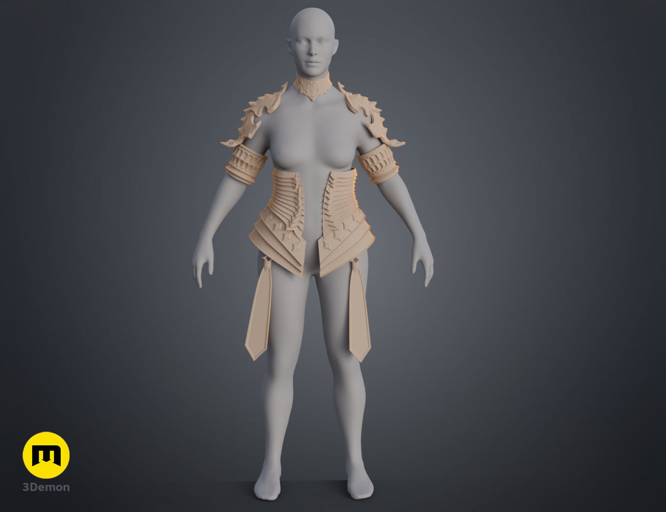 Lilith armor Diablo IV 3D print model_14