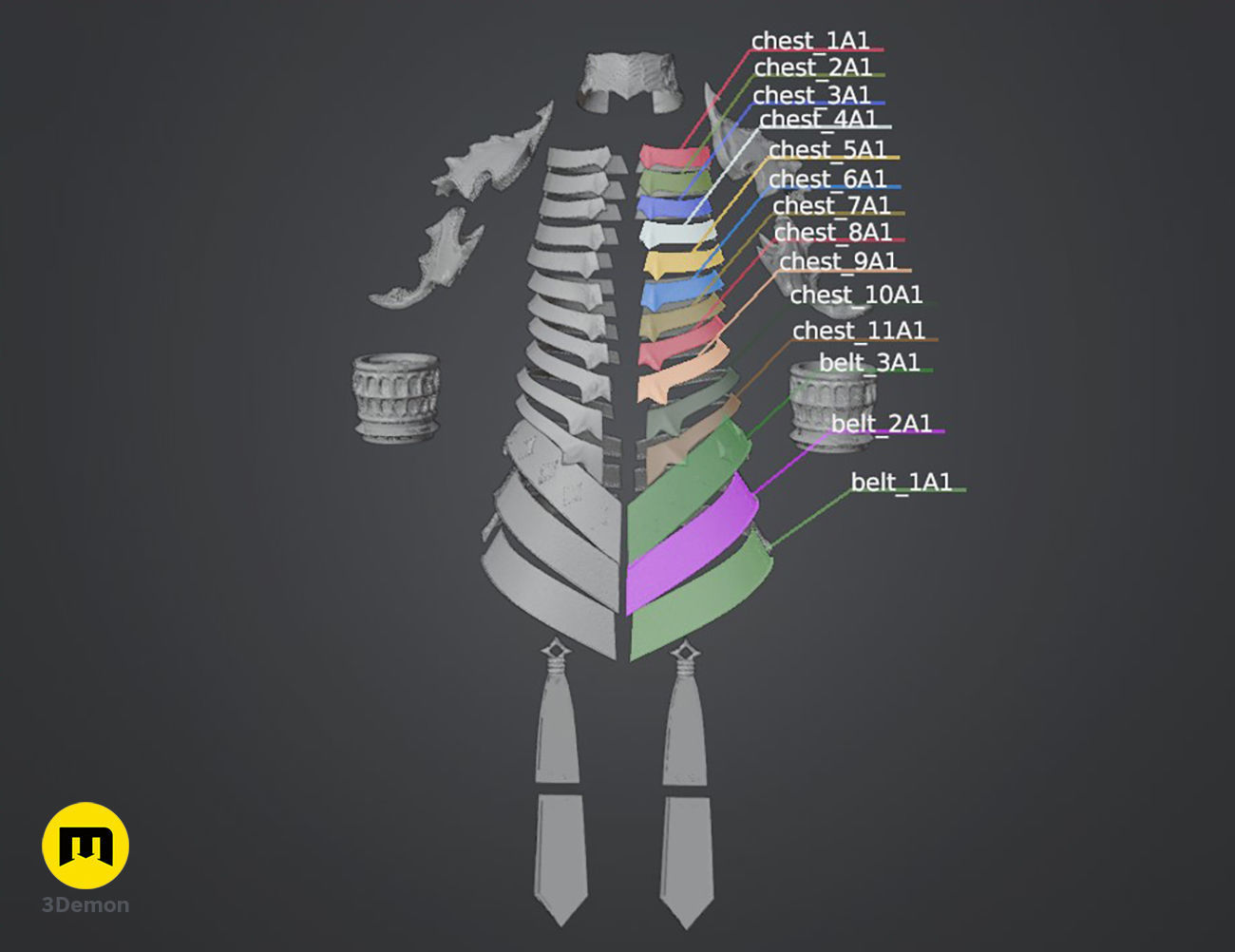 Lilith armor Diablo IV 3D print model_6