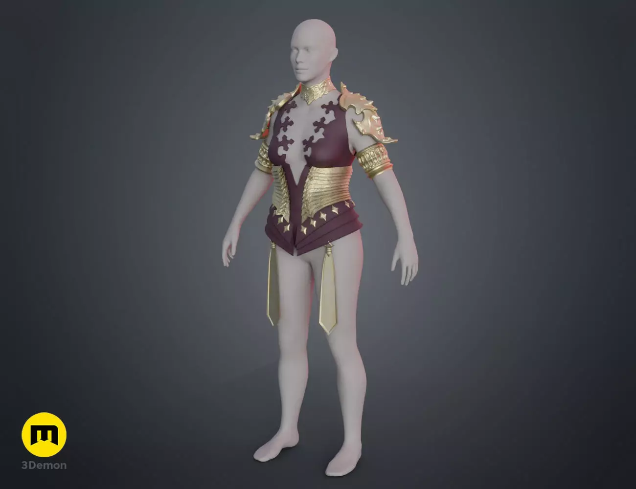 Lilith armor Diablo IV 3D print model_0