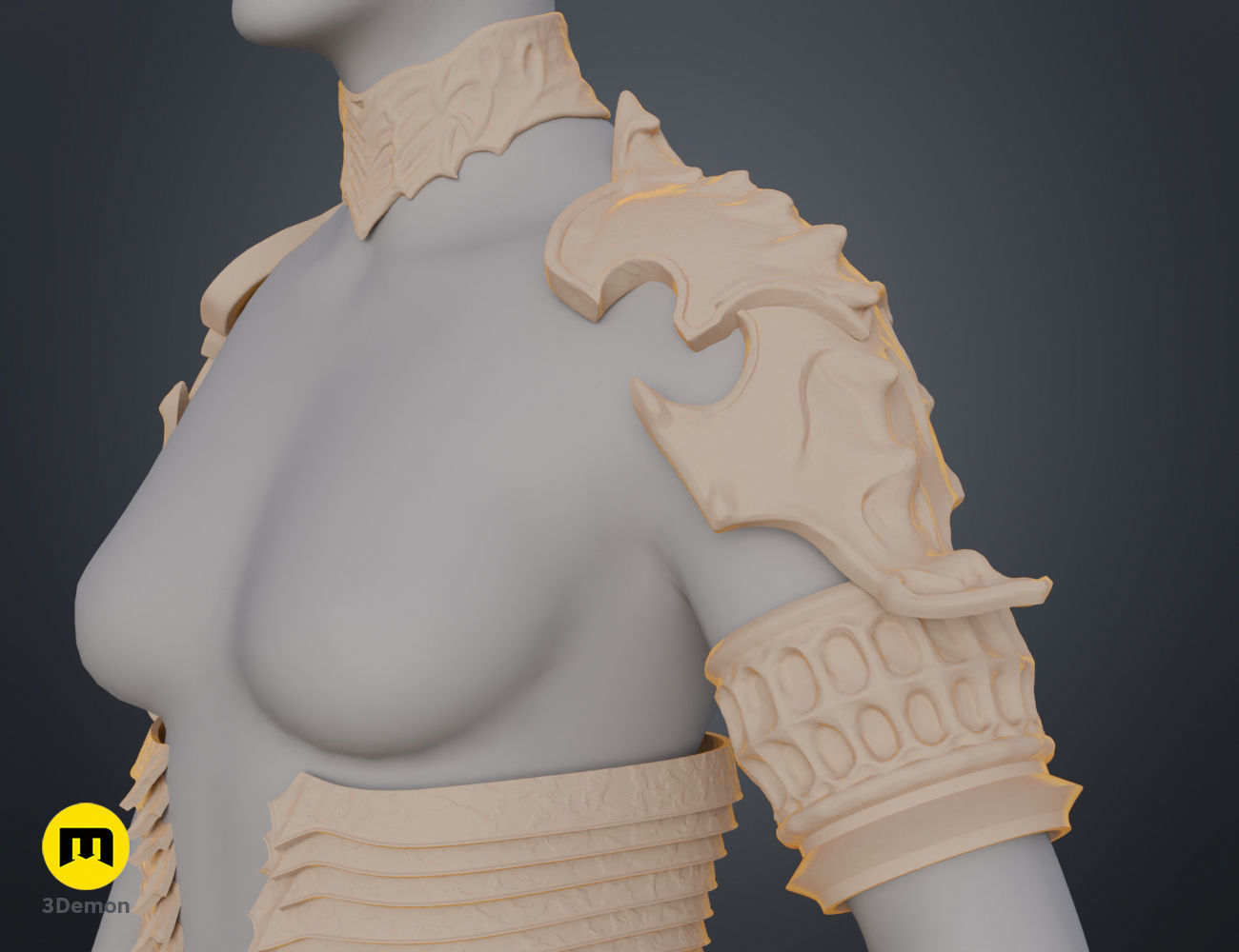 Lilith armor Diablo IV 3D print model_17
