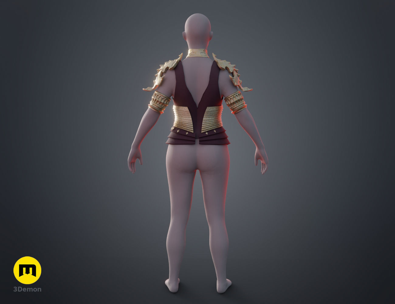 Lilith armor Diablo IV 3D print model_13