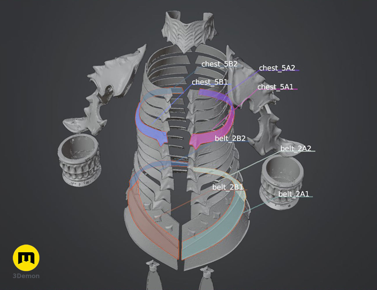 Lilith armor Diablo IV 3D print model_4