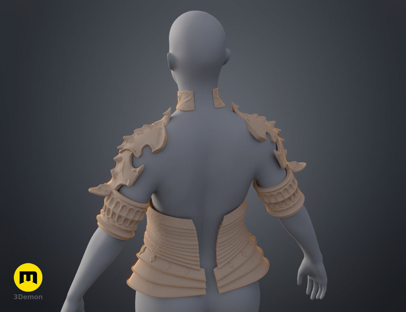 Lilith armor Diablo IV 3D print model_15