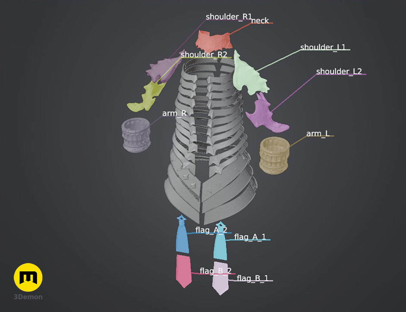 Lilith armor Diablo IV 3D print model_3