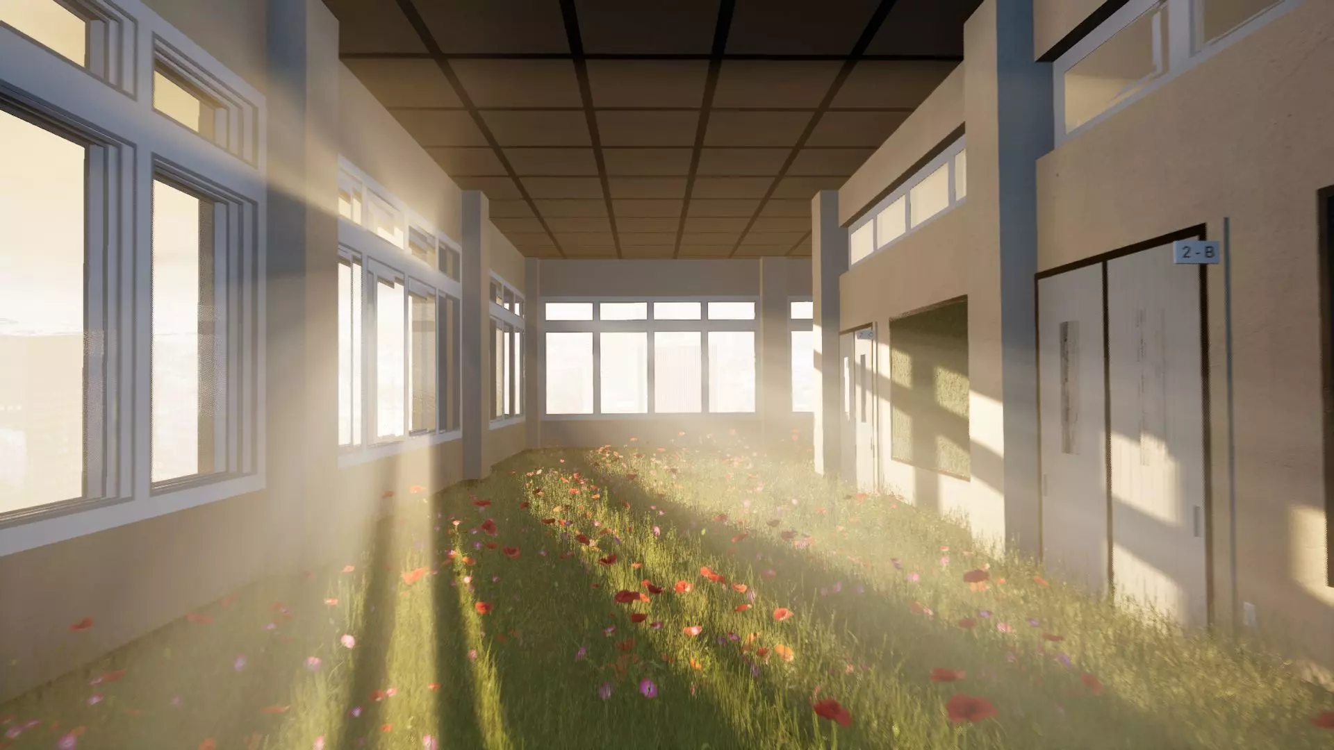 School Hall  3D model_0