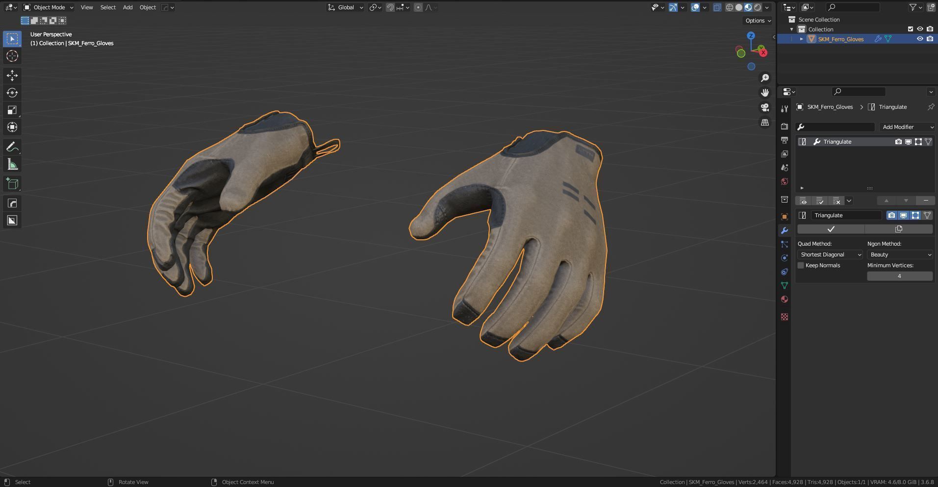 FERRO CONCEPTS X PIG DELTA FR GLOVES Low-poly 3D model_9