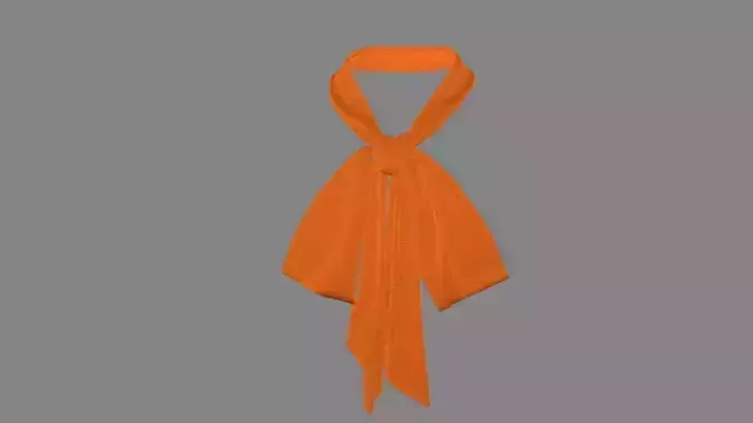 Dress collars scarves and necklaces decorated 3d models