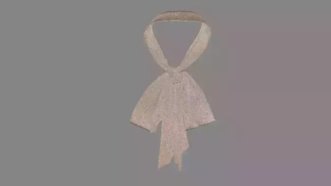 Dress collars scarves and necklaces decorated 3d models