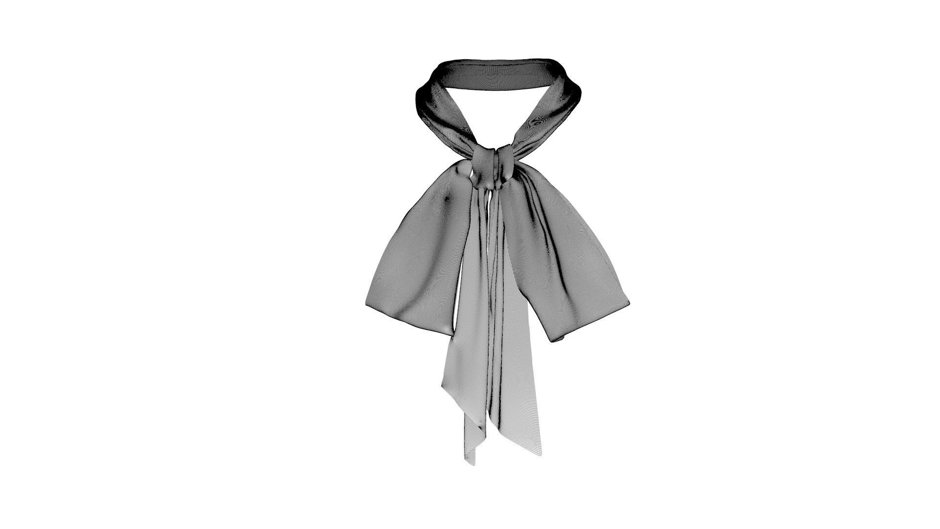 Dress collars scarves and necklaces decorated 3d models 3D model_7