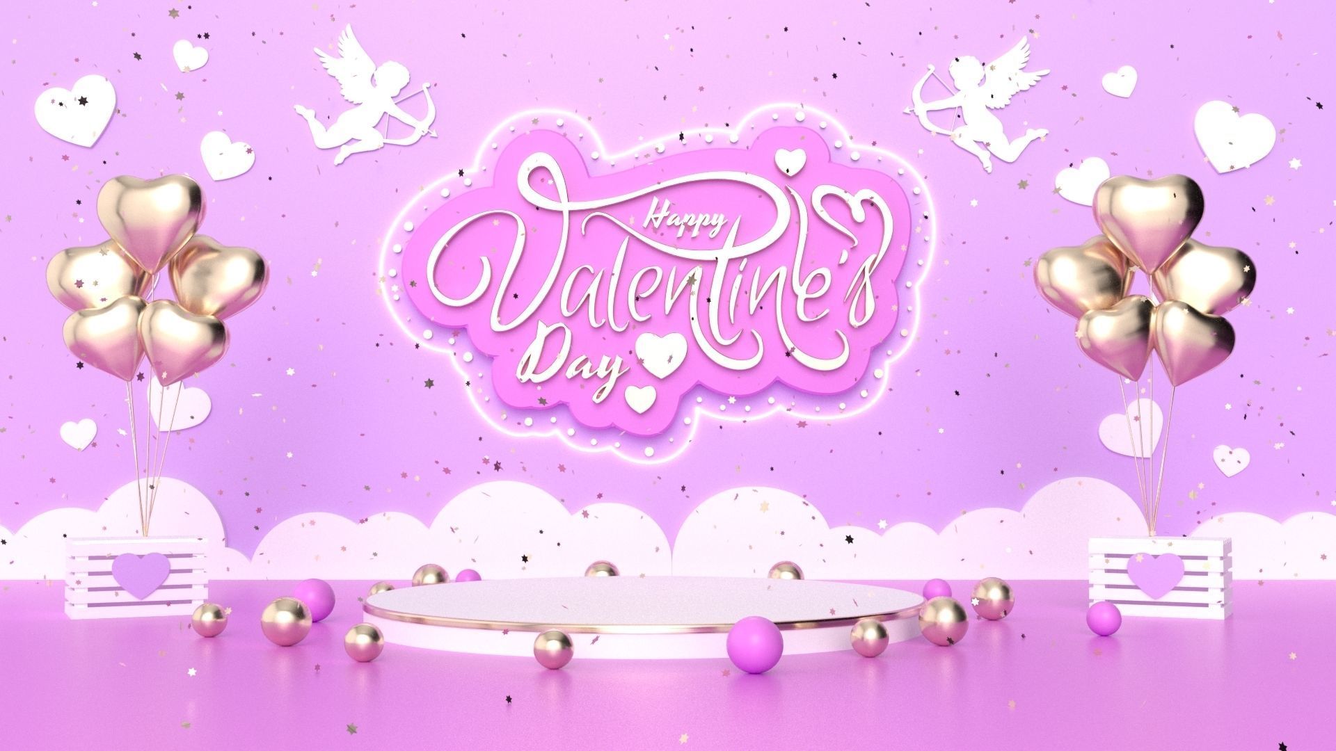 Valentines day 3D model_6