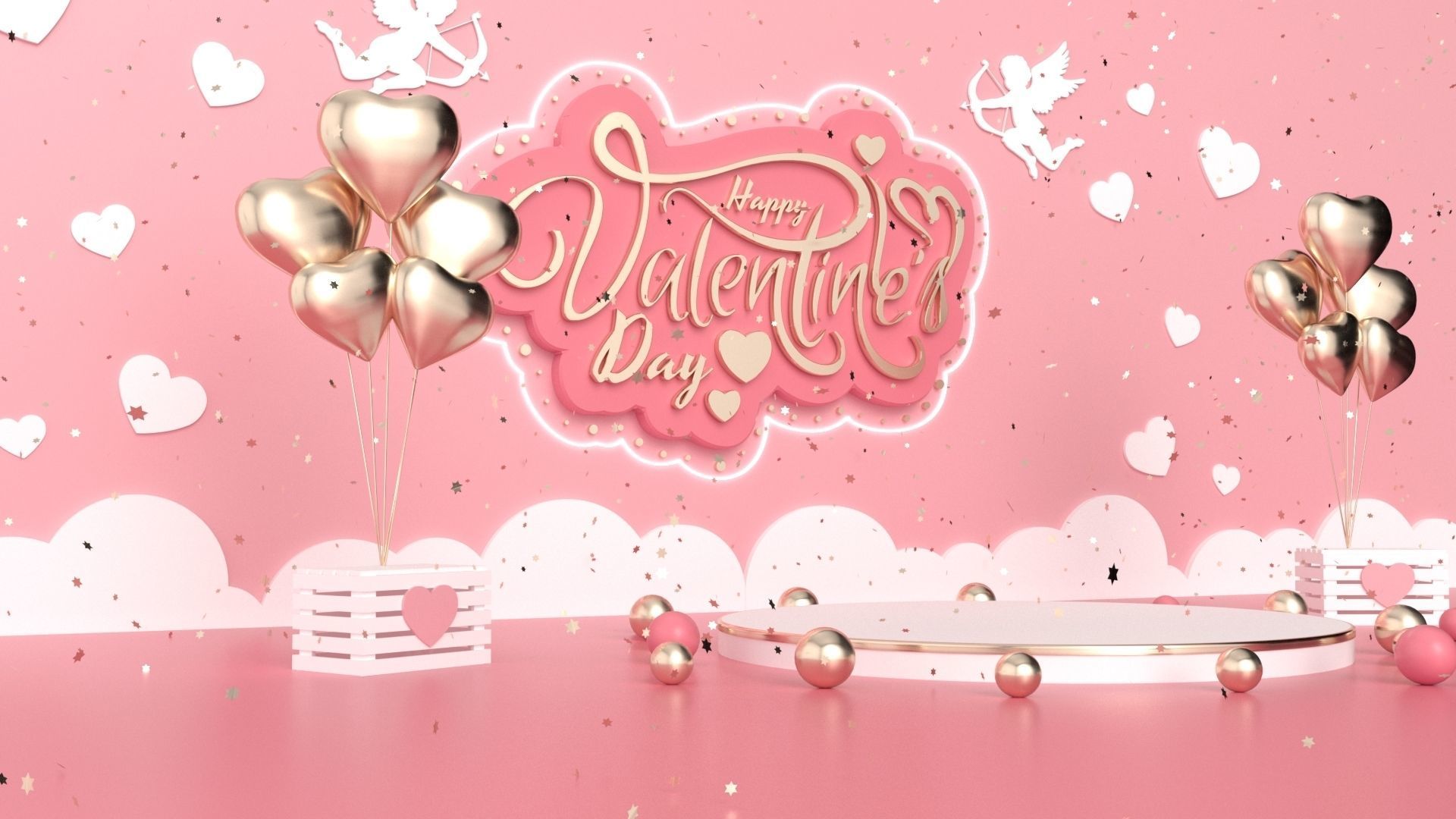 Valentines day 3D model_1