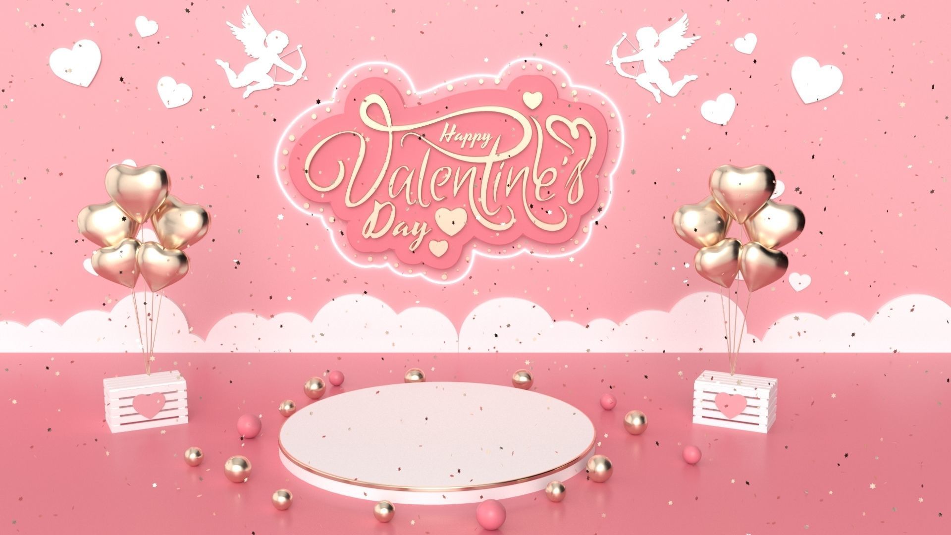 Valentines day 3D model_3