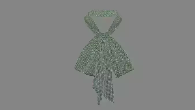 Dress collars scarves and necklaces decorated 3d models