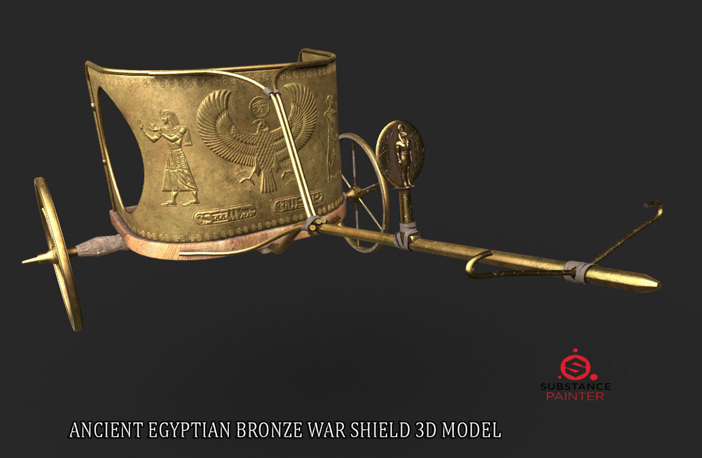 ANCIENT EGYPTIAN CHARITY 3D MODEL Low-poly 3D model_1