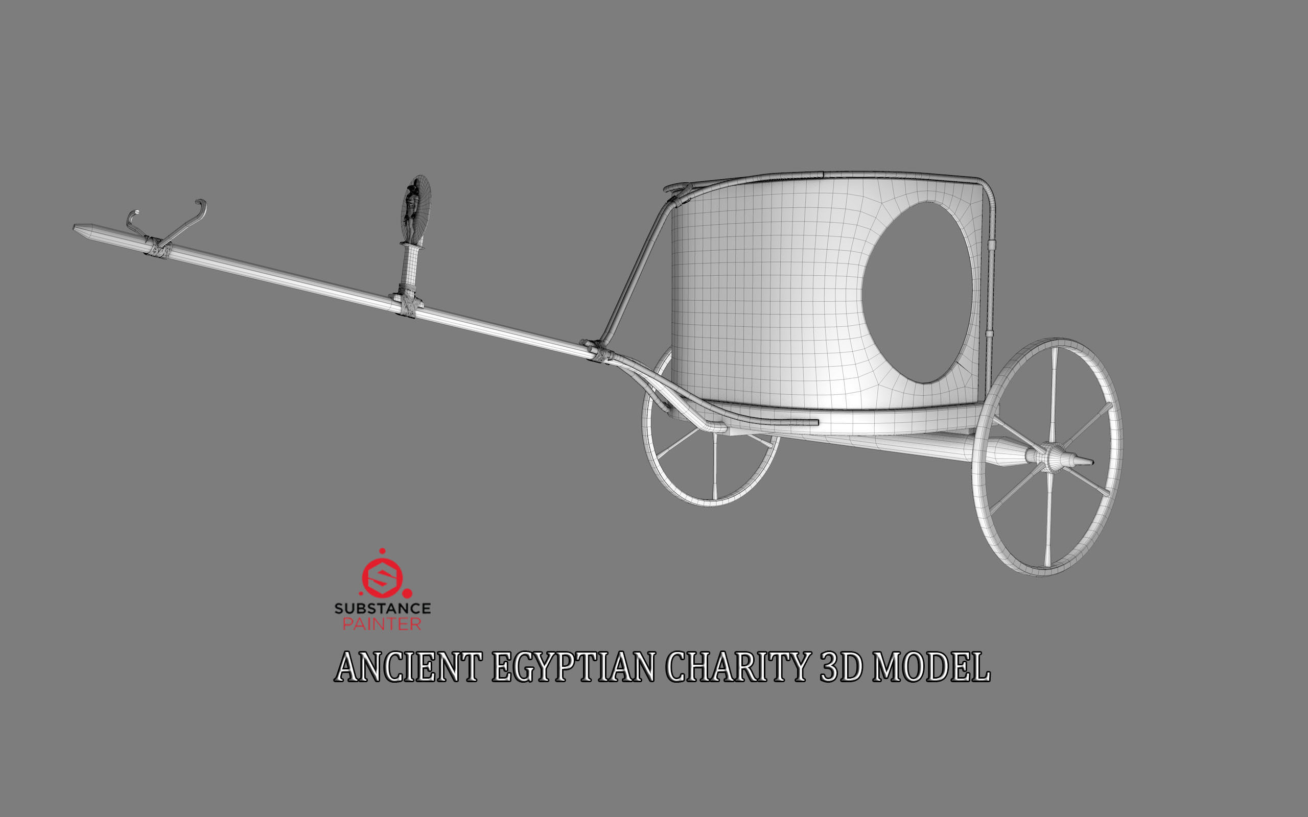 ANCIENT EGYPTIAN CHARITY 3D MODEL Low-poly 3D model_2