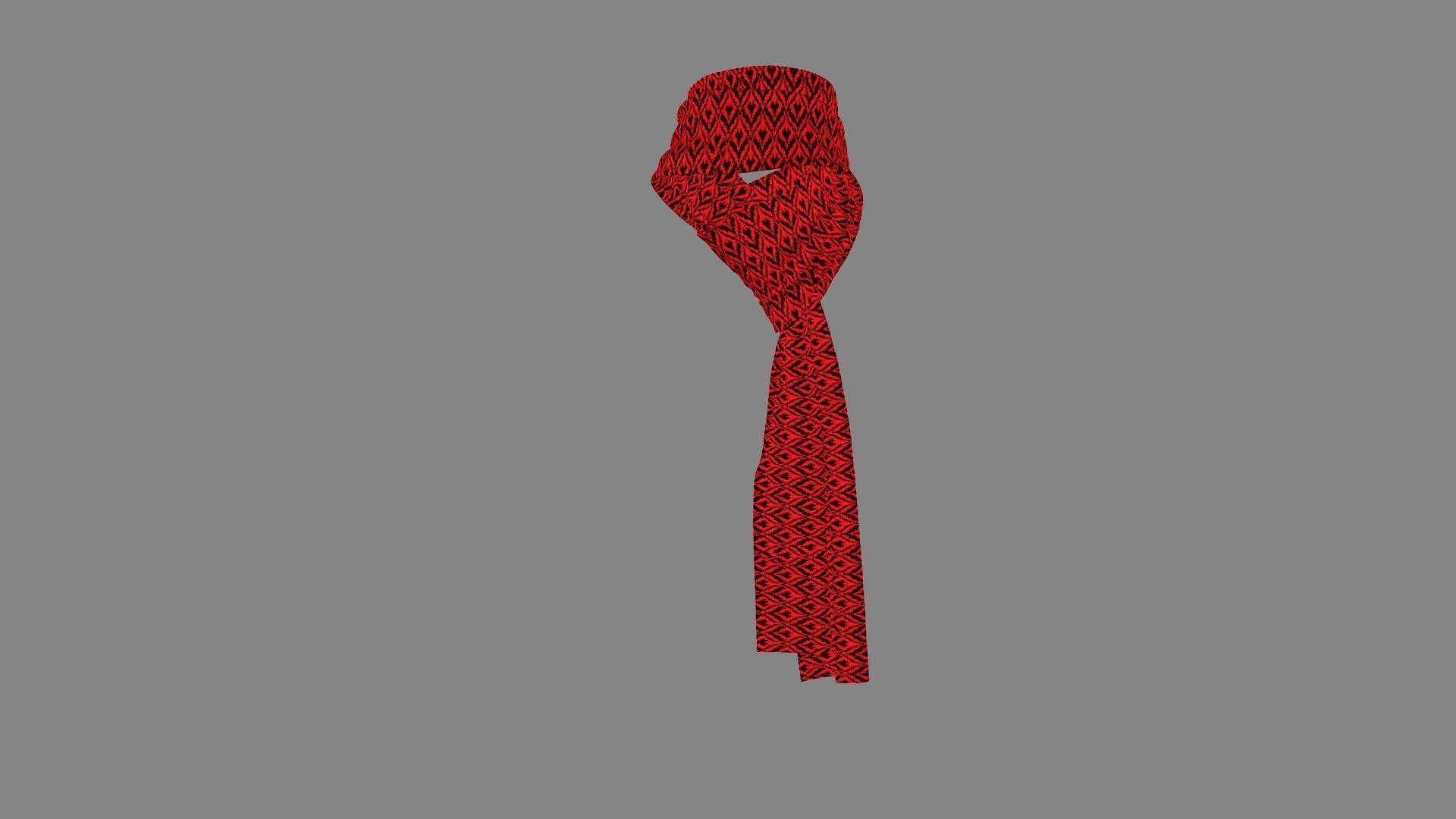 Dress collars scarves and necklaces decorated 3d models 3D model_2