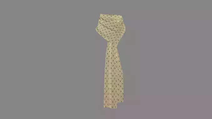 Dress collars scarves and necklaces decorated 3d models