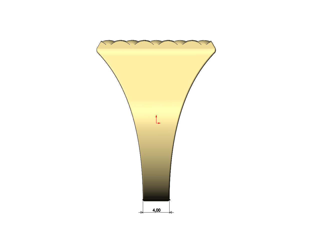 Capitone leather pattern square signet US sizes 7to11 3D print model_10