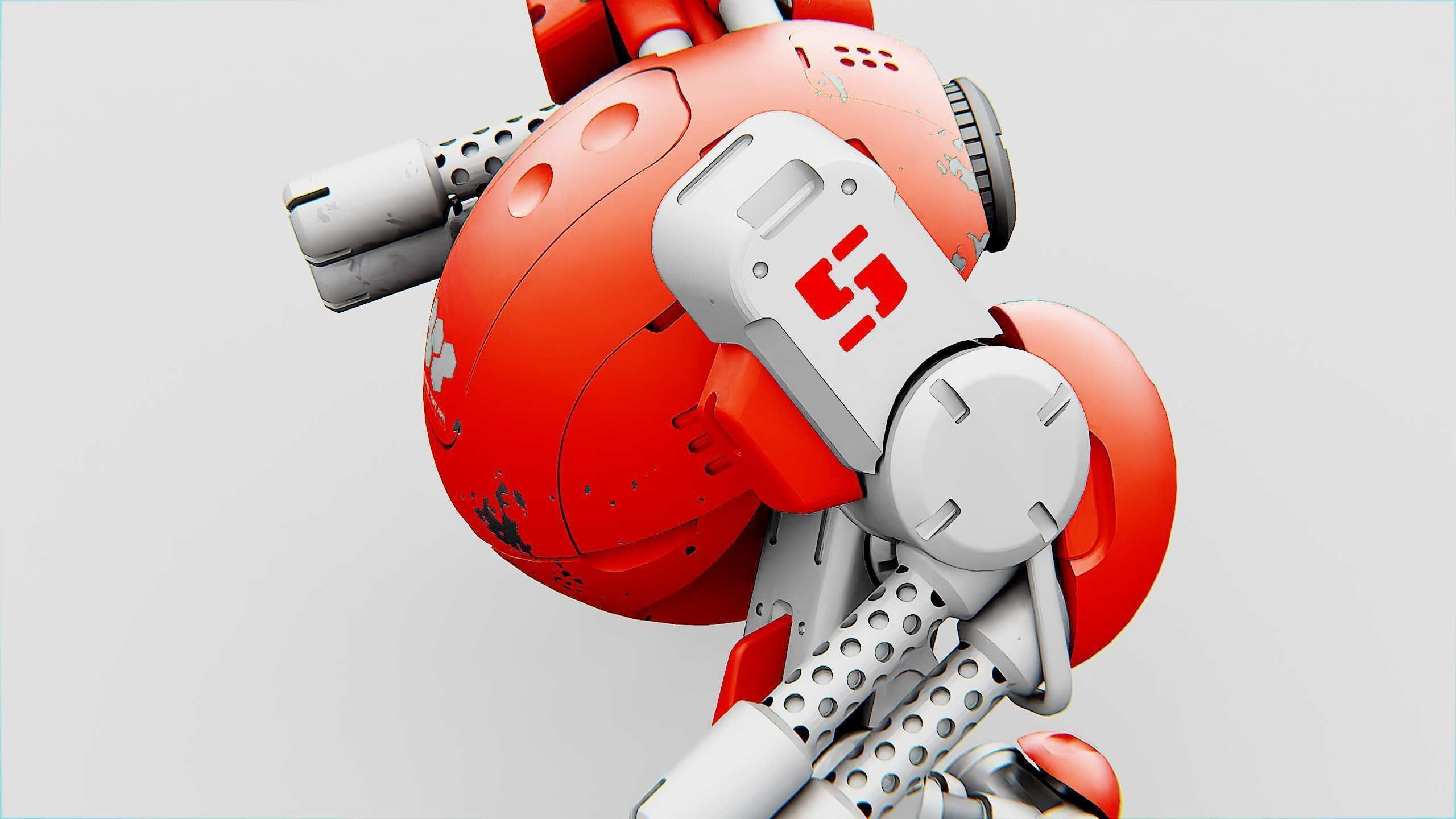 MILITARY BOT M-200 Rigged for Unreal Engine - Unity - MIXAMO 3D model_22