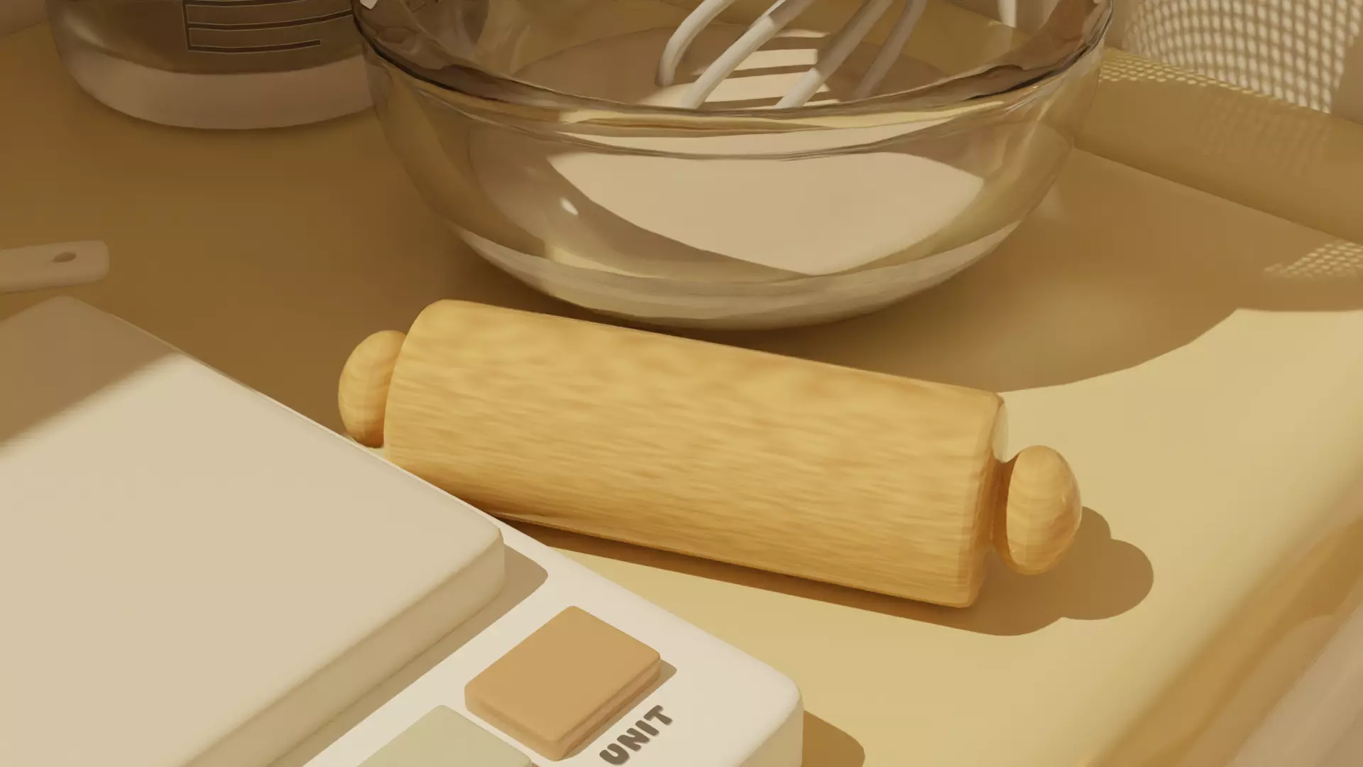 Rolling Pin Cozy Model by Poonsiri Free low-poly 3D model