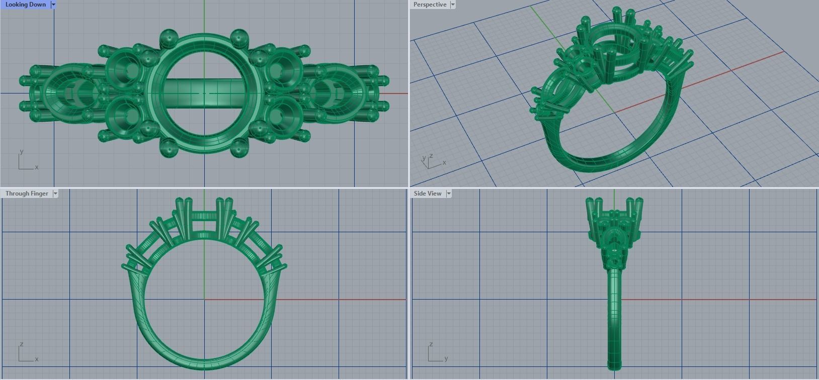 Round  Oval ring  3D print model_7