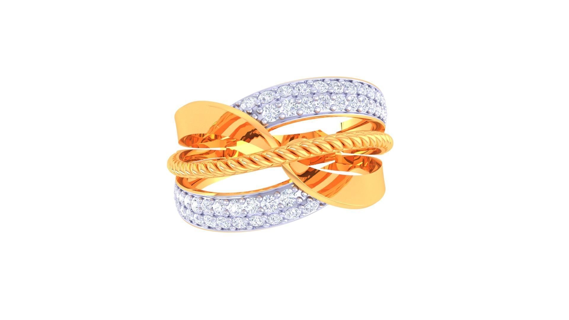 DIAMOND RING 3D print model_3