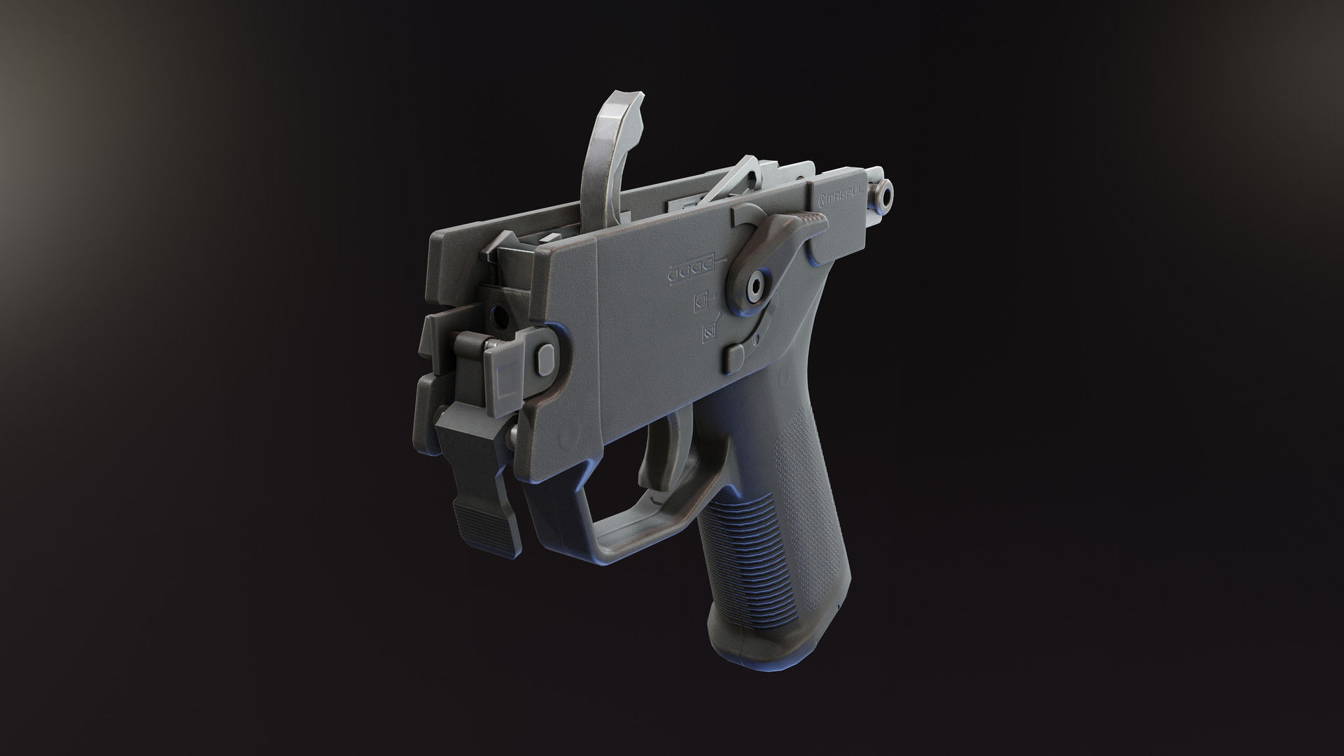 MP5 SL Grip Module Low-poly 3D model_2