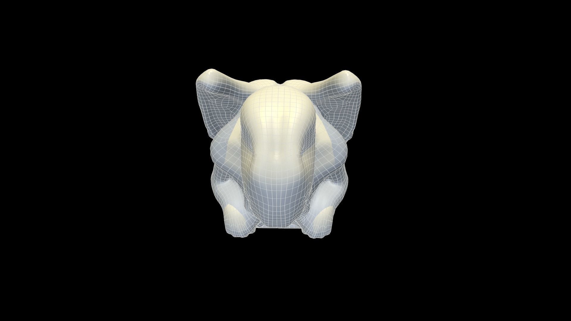 Statue Stone Medieval Low-poly 3D model_21