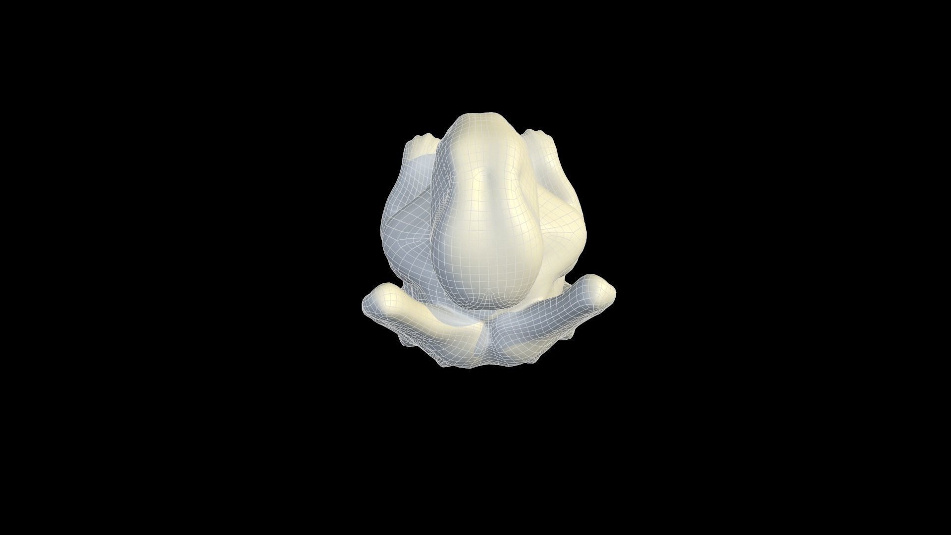 Statue Stone Medieval Low-poly 3D model_24