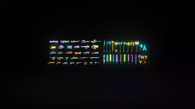 Low Poly Fantastic Weapons