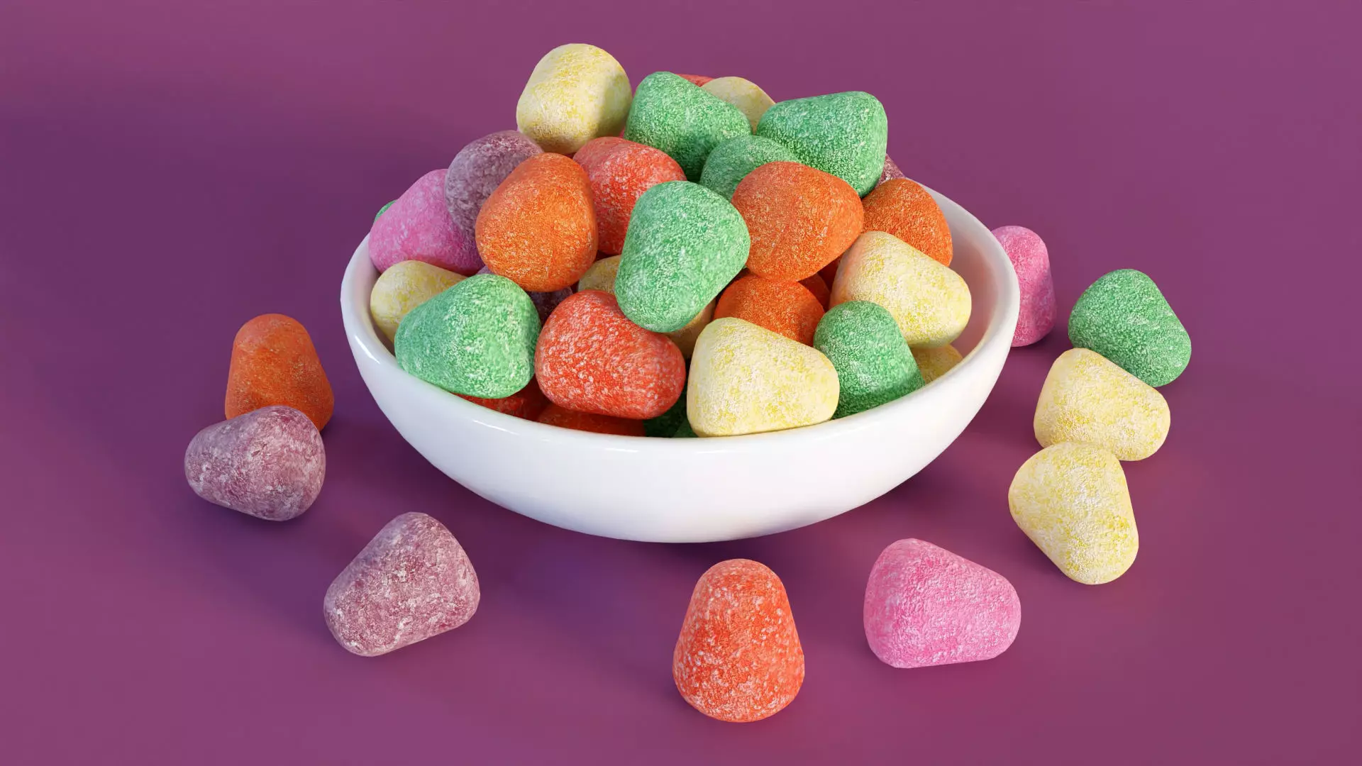 Sugar Coated Candy 001 3D model