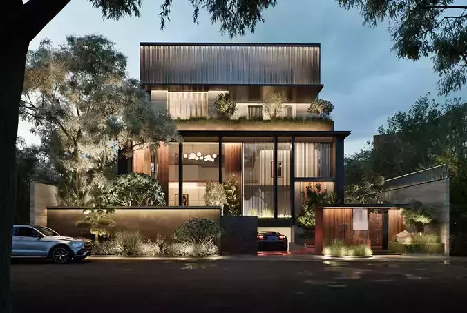 Residence 17 Sketchup 3D Model and D5 Render Module 3D model