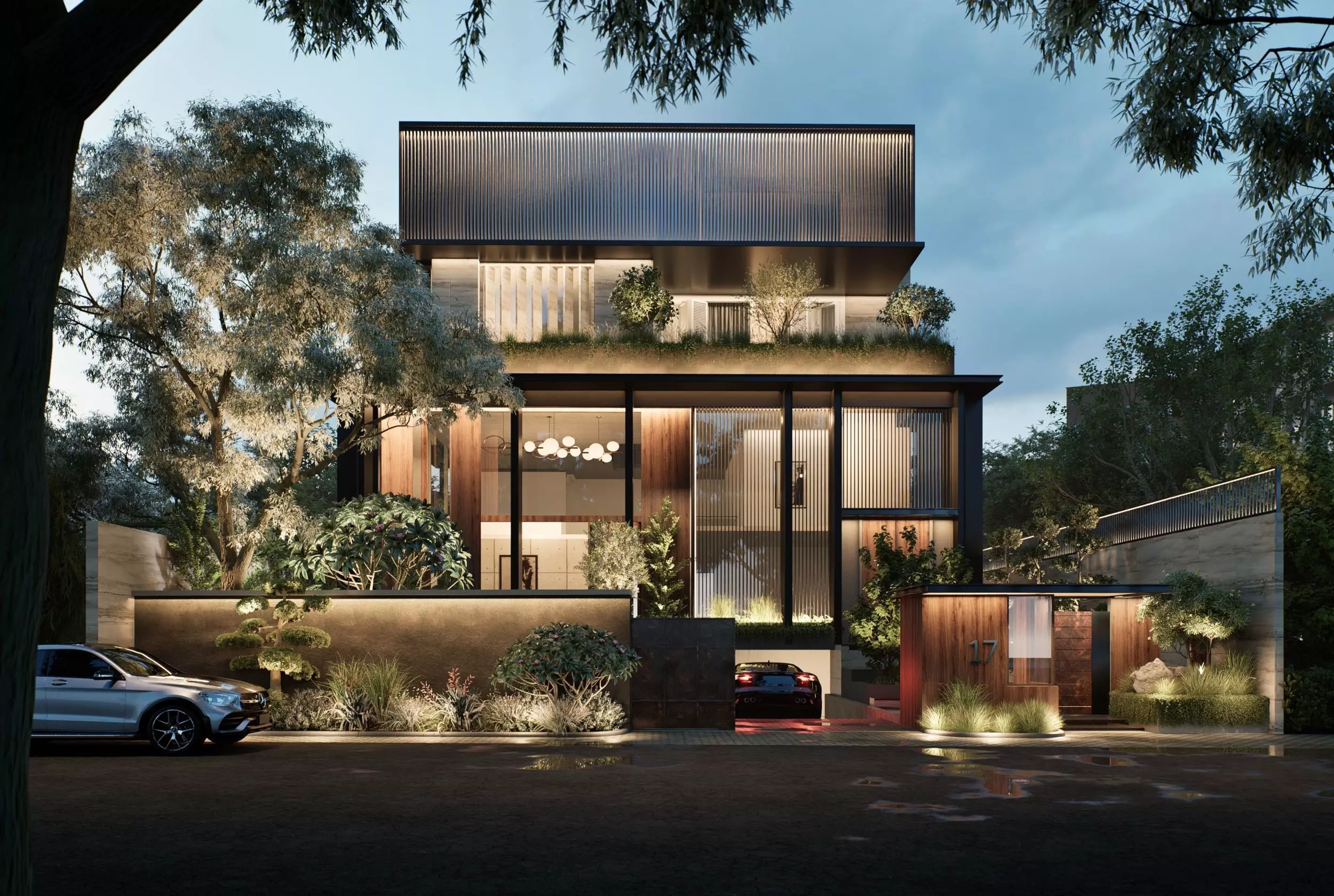 Residence 17 Sketchup 3D Model and D5 Render Module 3D model_0