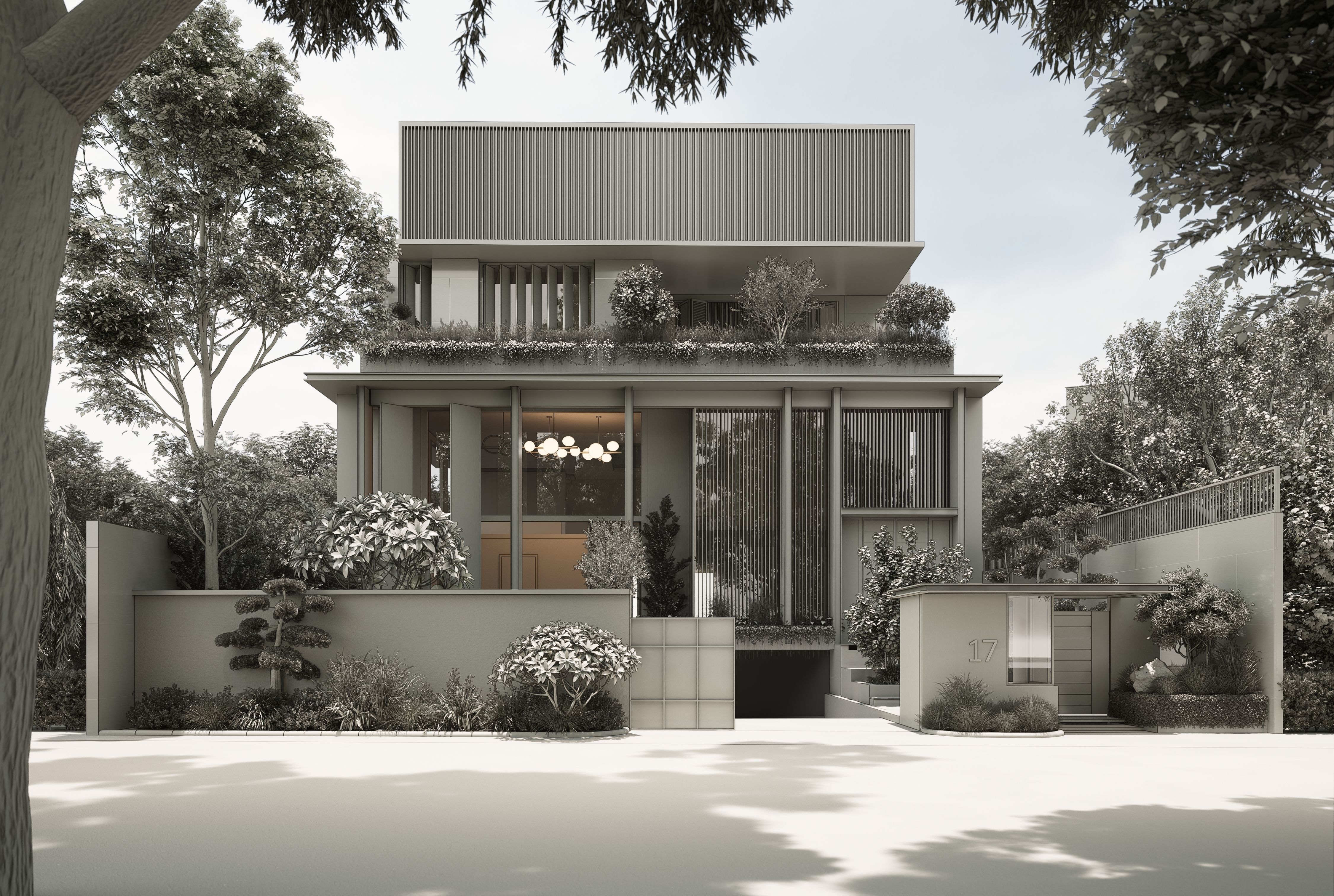 Residence 17 Sketchup 3D Model and D5 Render Module 3D model_2