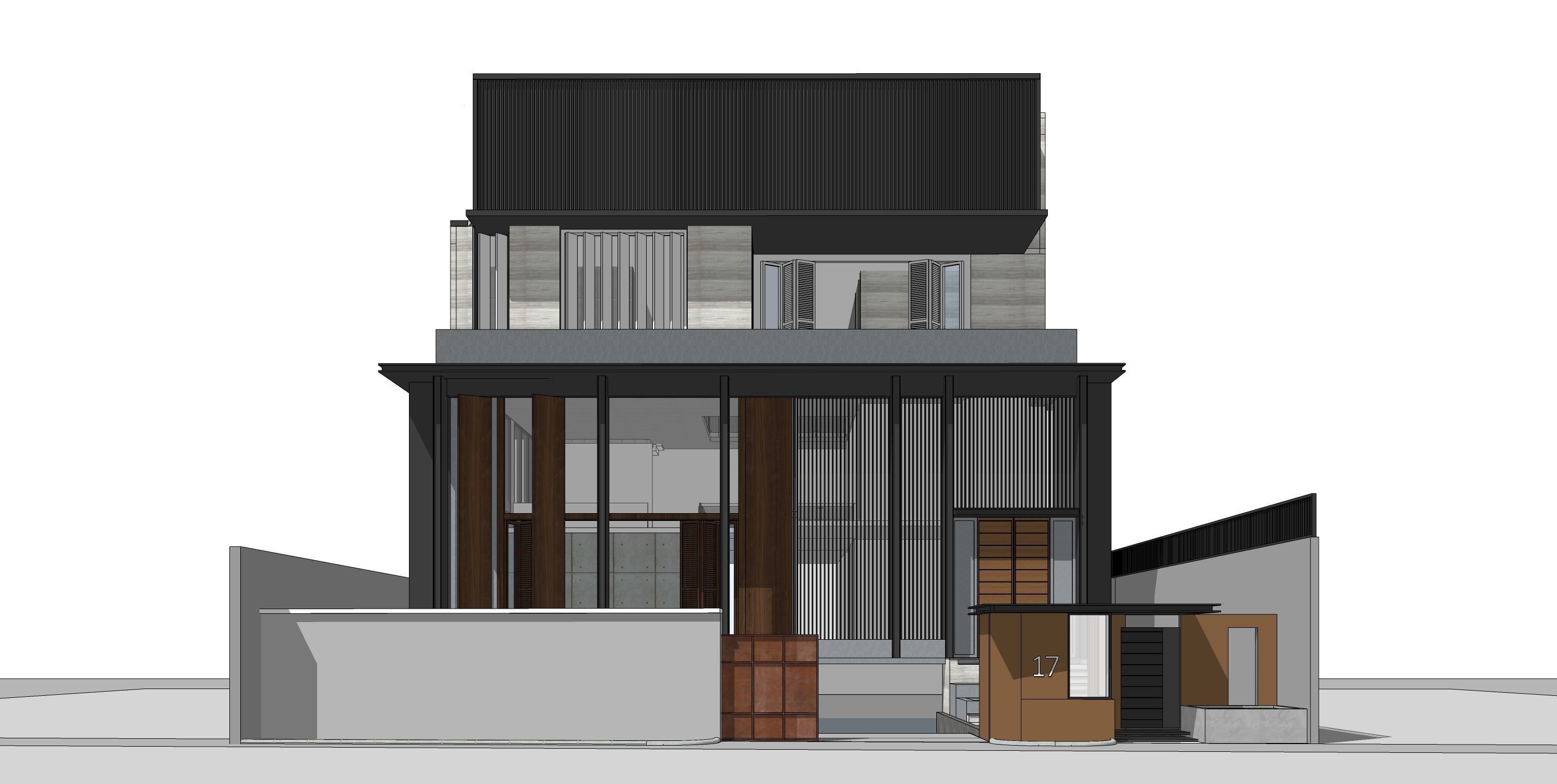 Residence 17 Sketchup 3D Model and D5 Render Module 3D model_8