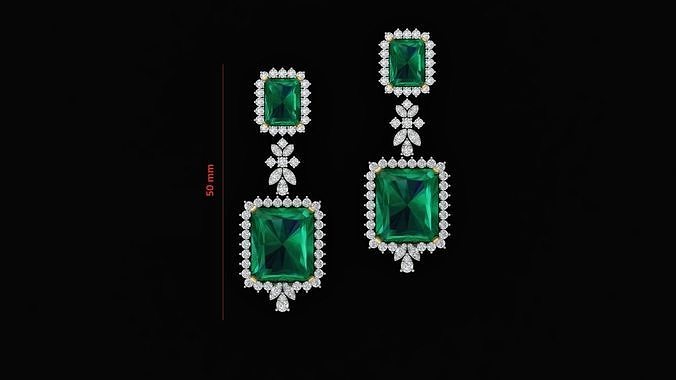 Earrings 3D print model