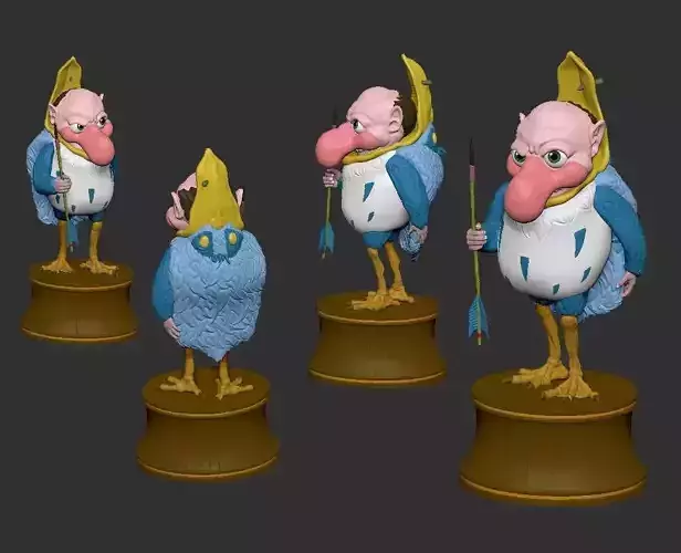 The Boy and the heron  3D print model