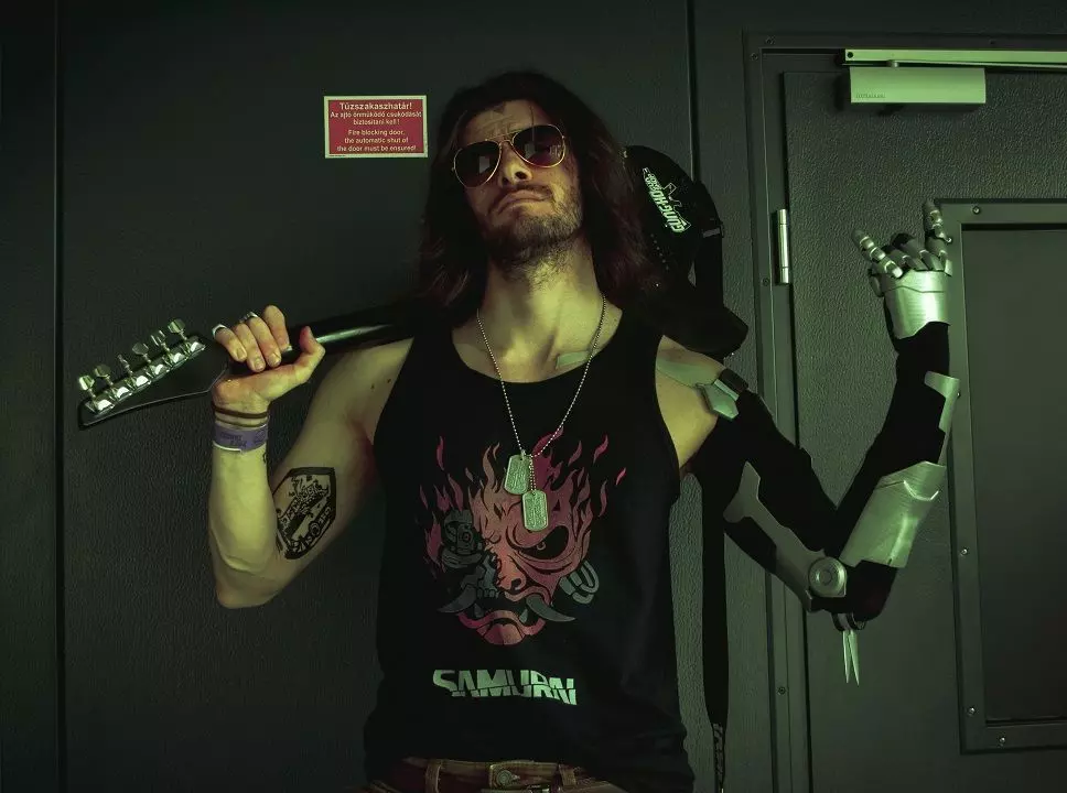 Johnny Silverhand Cosplay  3D print model_0