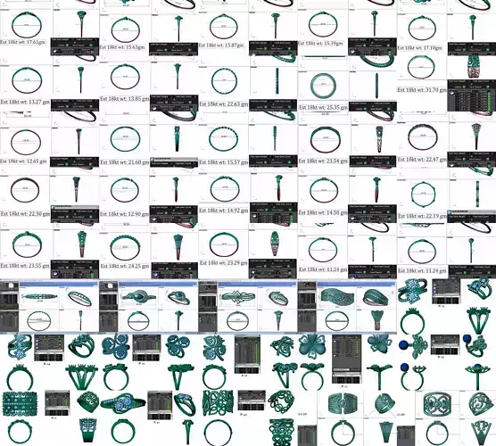 280 Pcs 3dm File Bracelets Pack Jewellery Set Collection Pack