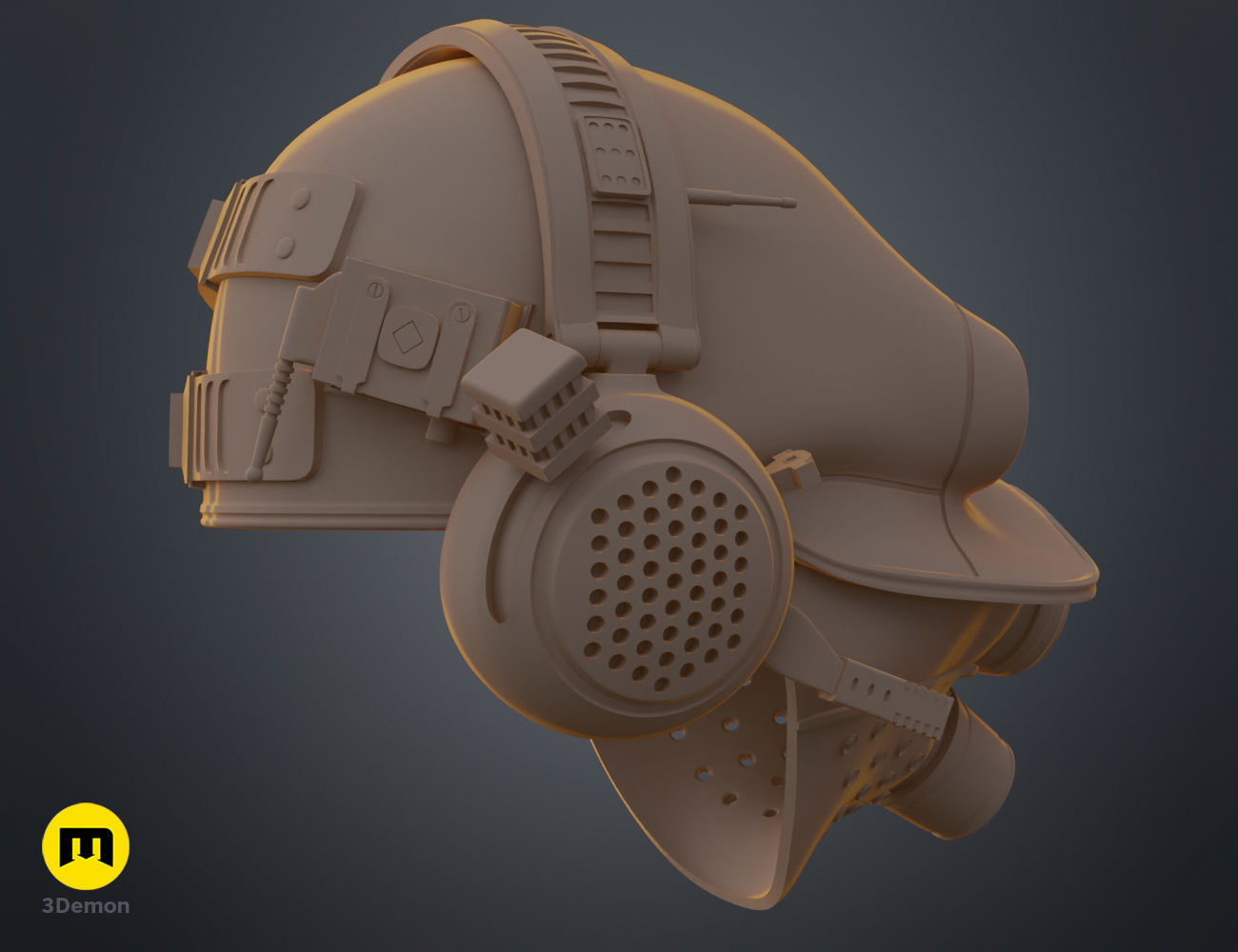Combine Soldier mask - Half Live 3D print model_20