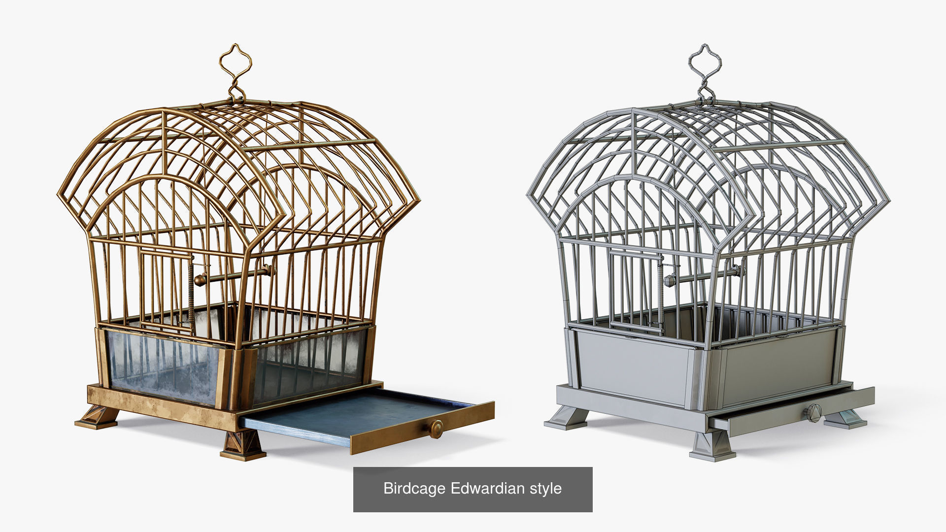Bird Cages 3D Model Collection_10