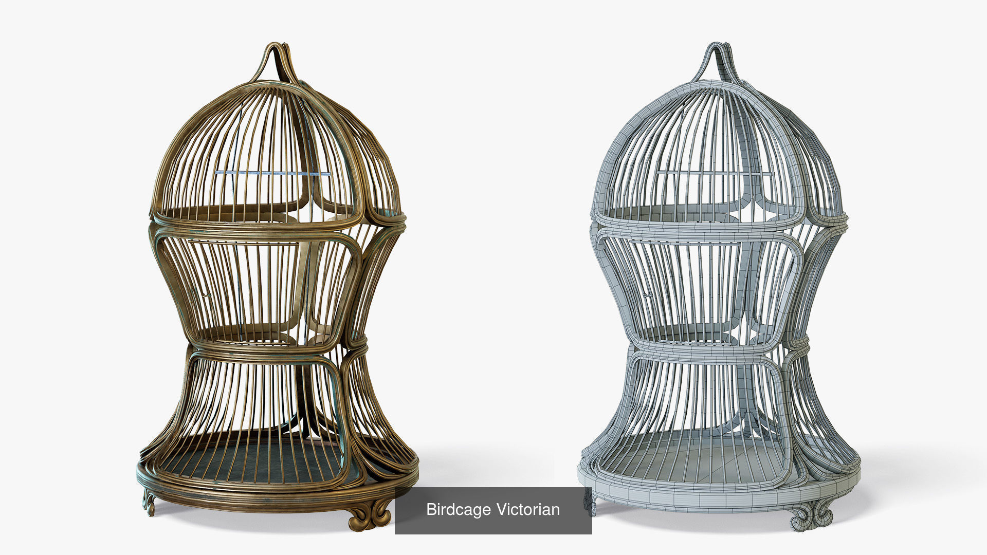 Bird Cages 3D Model Collection_2
