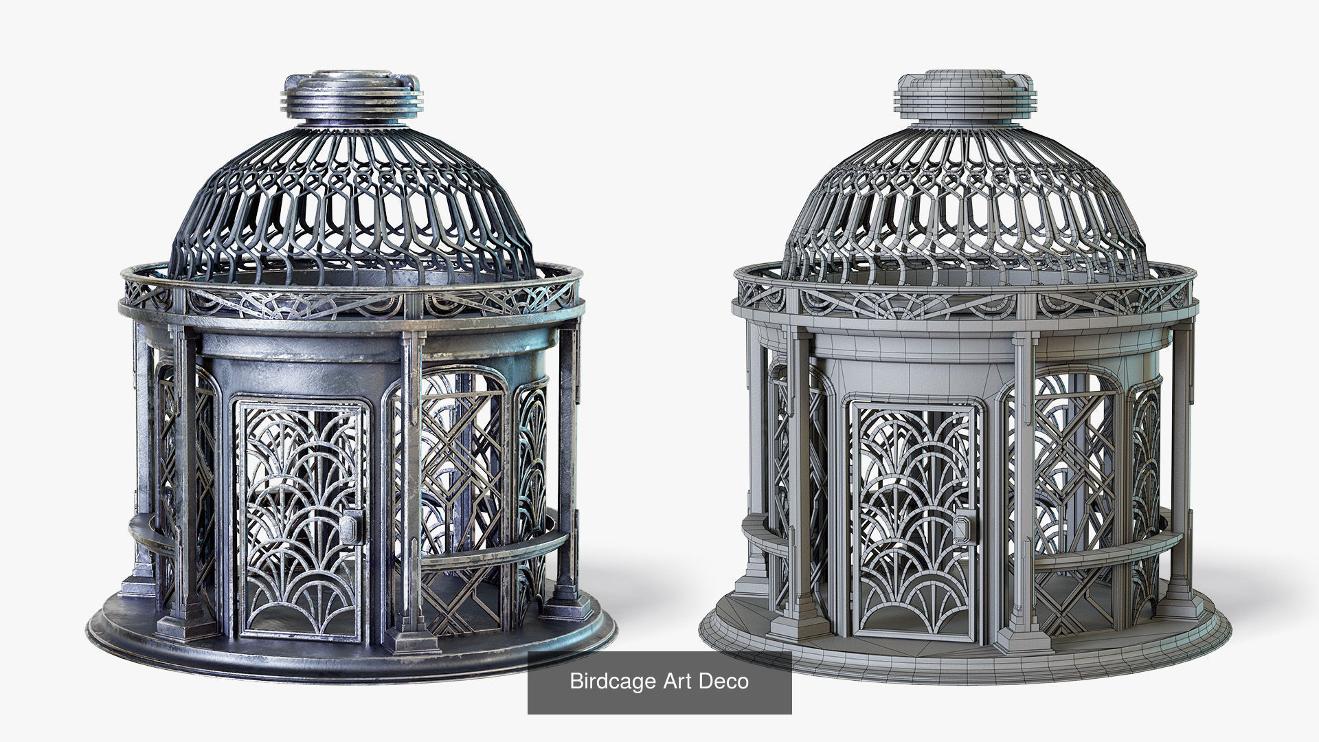 Bird Cages 3D Model Collection_3