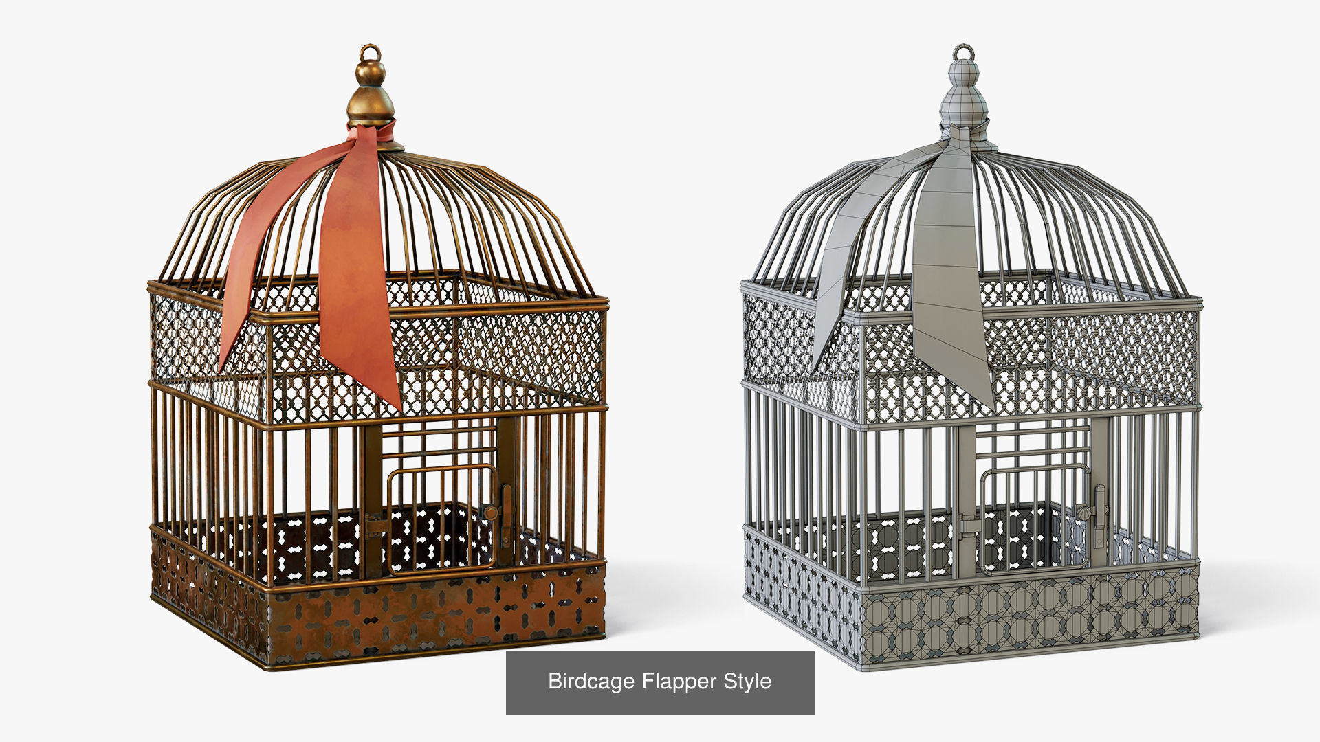 Bird Cages 3D Model Collection_6