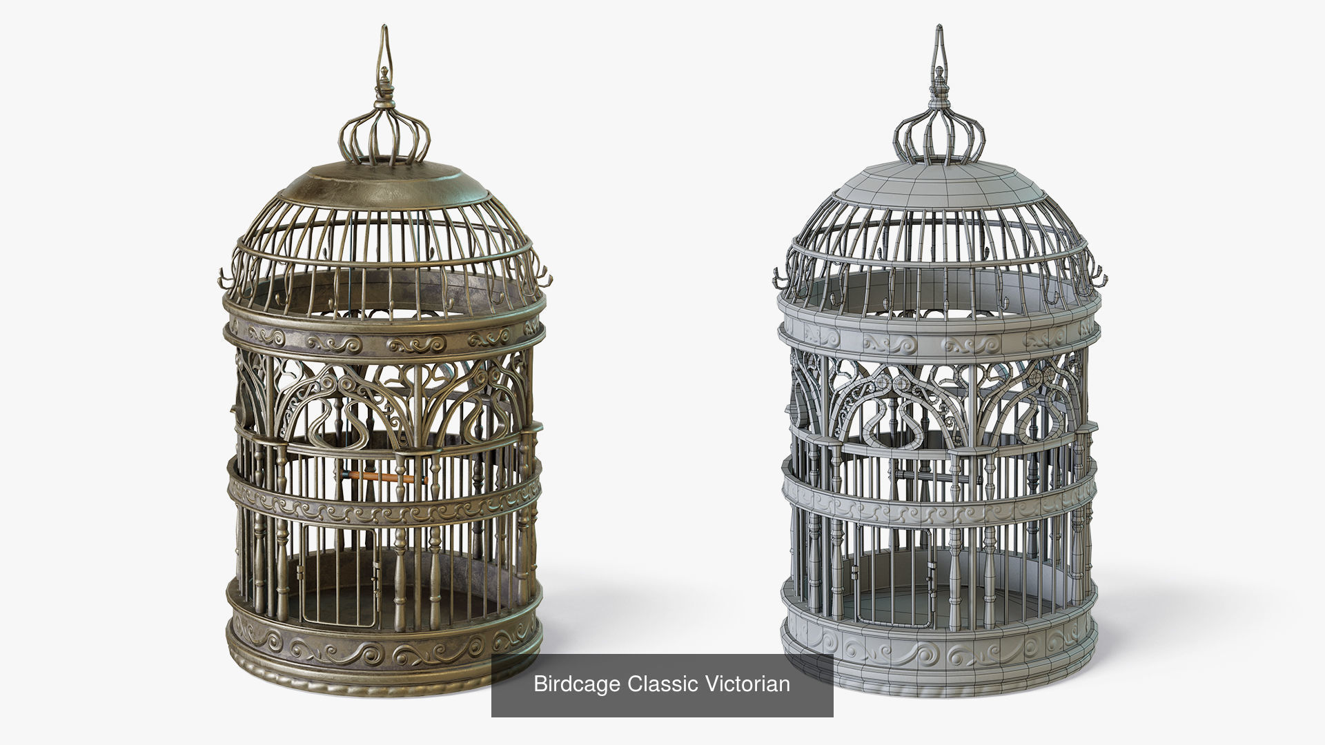 Bird Cages 3D Model Collection_7