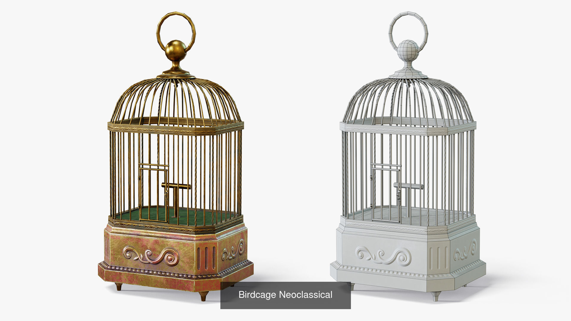Bird Cages 3D Model Collection_9