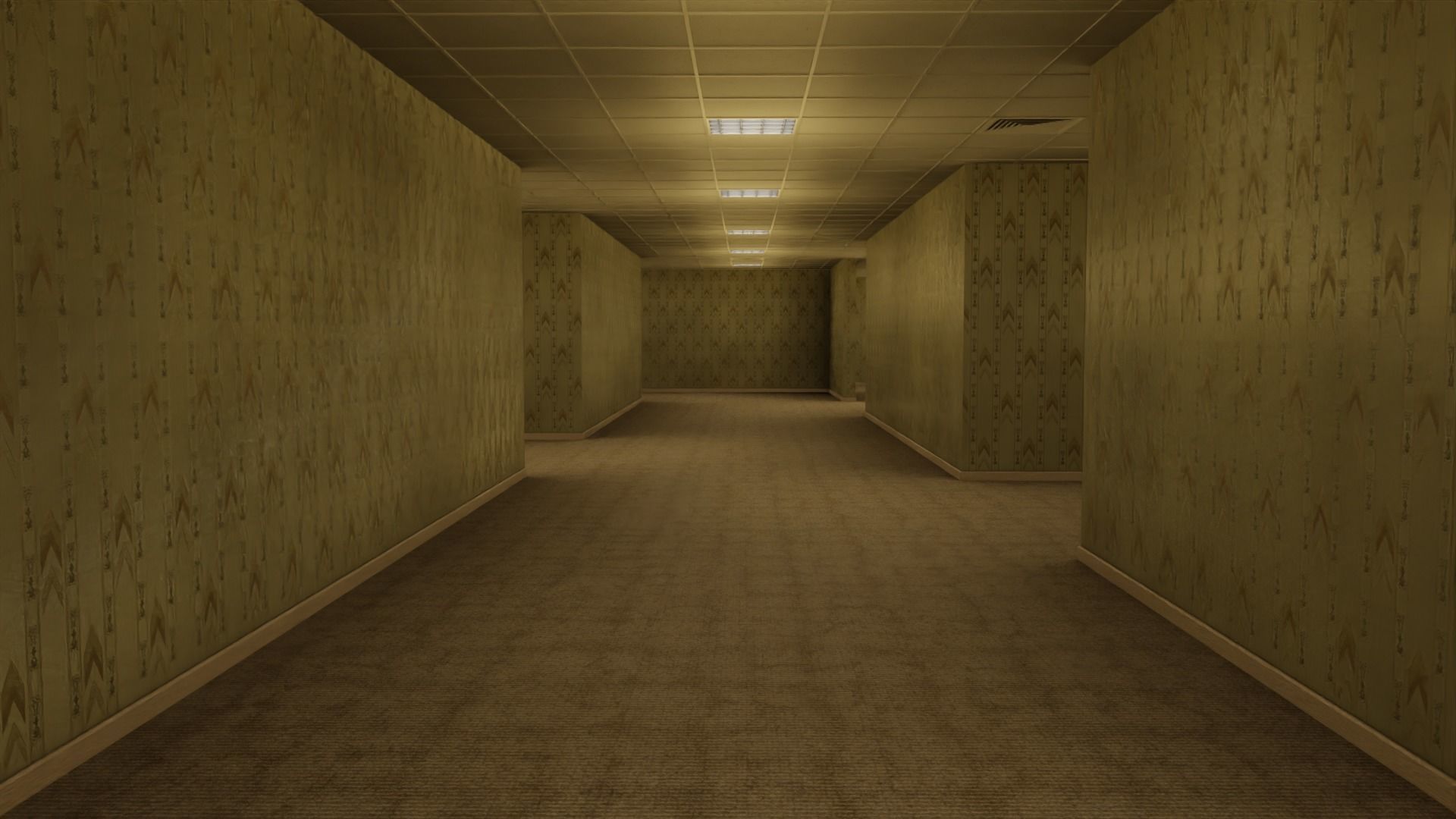 The Backrooms Maze 3D model_2